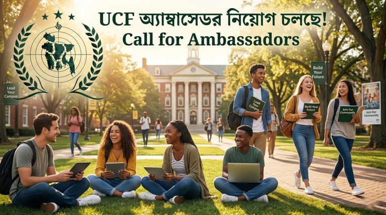 ইউনাইটেড সিটিজেন ফোরাম (UCF) ক্যাম্পাস অ্যাম্বাসেডর প্রোগ্রাম ২০২৬: আগামীর নেতৃত্ব ও মানবিক পরিবর্তনের সহযাত্রী